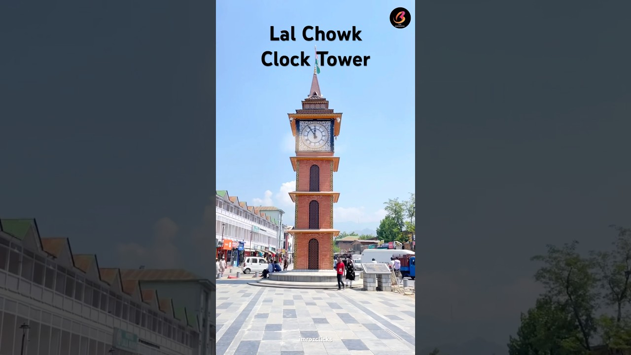 The Iconic Lal Chowk Clock Tower . 
