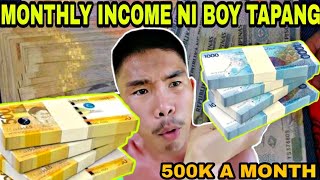 Celebrity MAGKANO ANG MONTHLY INCOME NI BOY TAPANG GANITO PALA KALAKI Wealth