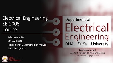 Electric Network Analysis ENA Video lecture 10, DHA suffa university