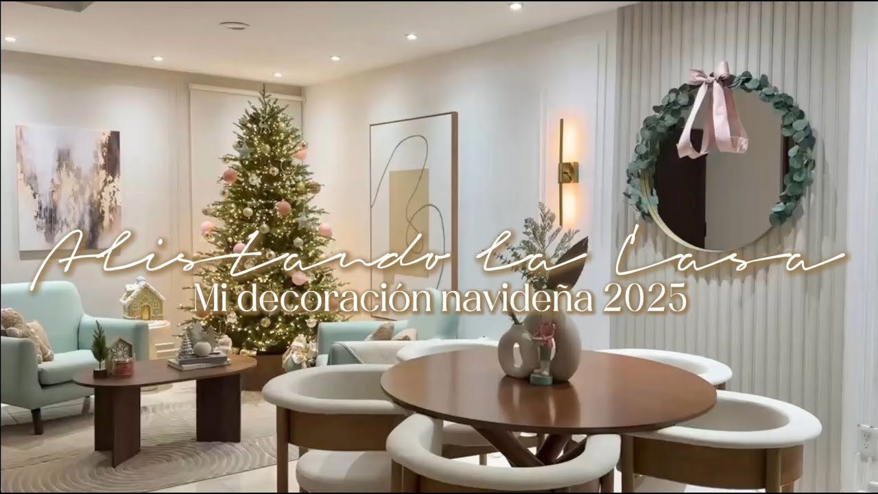 Mi DECORACIÓN NAVIDEÑA 2025 🎄 | NAVIDAD CANDY con toques rosa y menta🍭 | Alistando la Casa