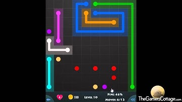 Flow Game Level - 550 [10x10] Mania Connect the Dots