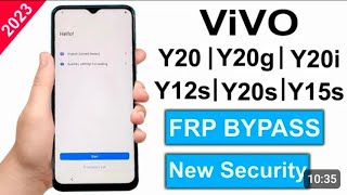 Vivo y20/ y20g /y20i /y12s/y20s/y15s frp bypass Android 13 Vivo oll model frp bypass 2023 new update