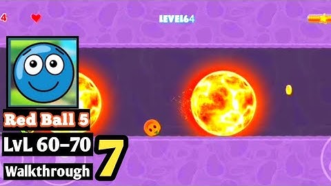 Red ball 5 Gameplay lvl 60-70 Walkthrough Part 7 (ios, Android)