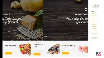 Cookster - Cooking School Responsive Multipage Website Template TMT |