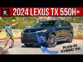The 2024 Lexus TX 550h+ Is A 3-Row Plug-In Hybrid With V6 Power In A Pragmatic Package