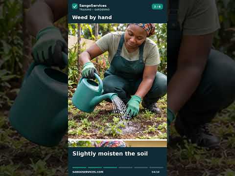 Video preview: Weed by hand