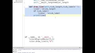 148, Drawing of English Ruler in PyCharm
