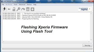 شرح بالفيديو طريقة تفليش سوني Flashing Xperia Firmware Using Flash Tool screenshot 3