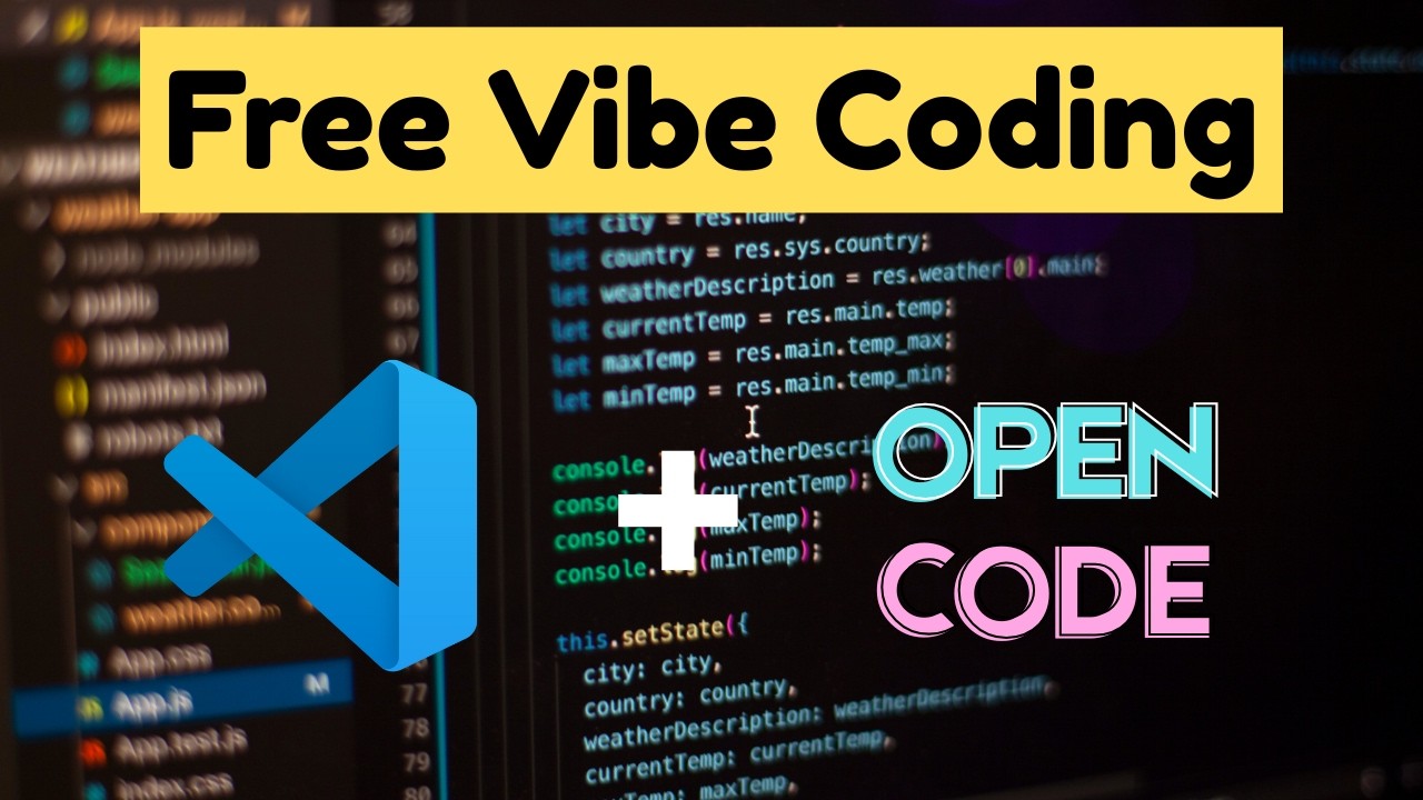 Бесплатное программирование Vibe в VS Code с использованием OpenCode | 100% бесплатно