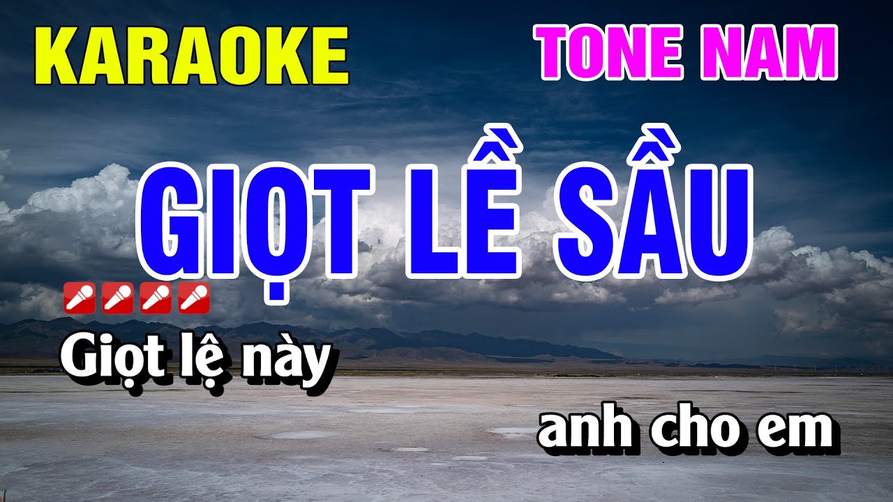 Giọt Lệ Sầu Karaoke Tone Nam Nhạc Sống Dễ Hát | Nguyễn Linh