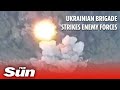 Ukrainian brigade obliterates concealed Russian stockpile in devastating strike