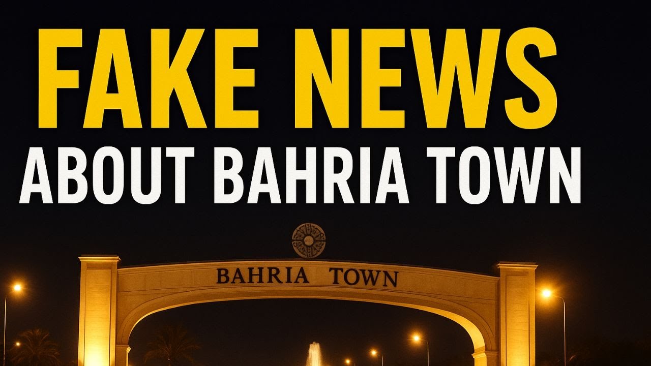 a fake news about Bahria Town, specifically concerning property or development projects0333 9573725