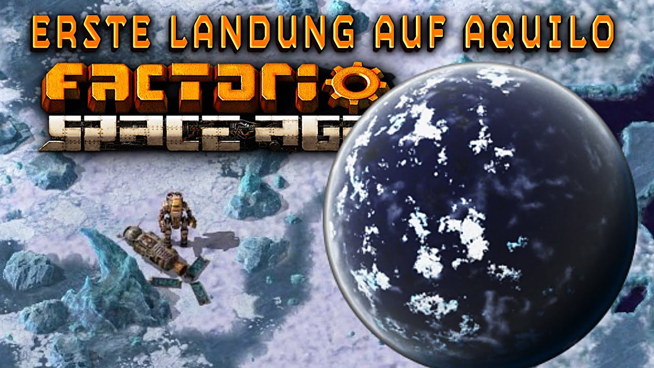 Erste Aquilo Landung im Factorio Space Age DLC - YouTube