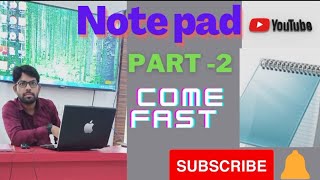 notepad learn part 2