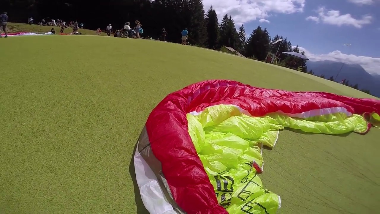 Funny paragliding take off - AirDesign Rise 3