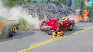 EXTREME Motorbike & Car Crashes #1 🔥 BeamNG Drive 4K 60FPS Realistic Compilation | Satisfying screenshot 5