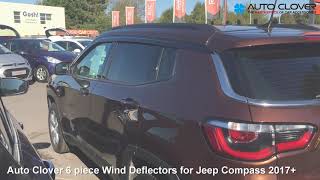 Auto Clover Wind Deflectors Set for Jeep Compass 2017+