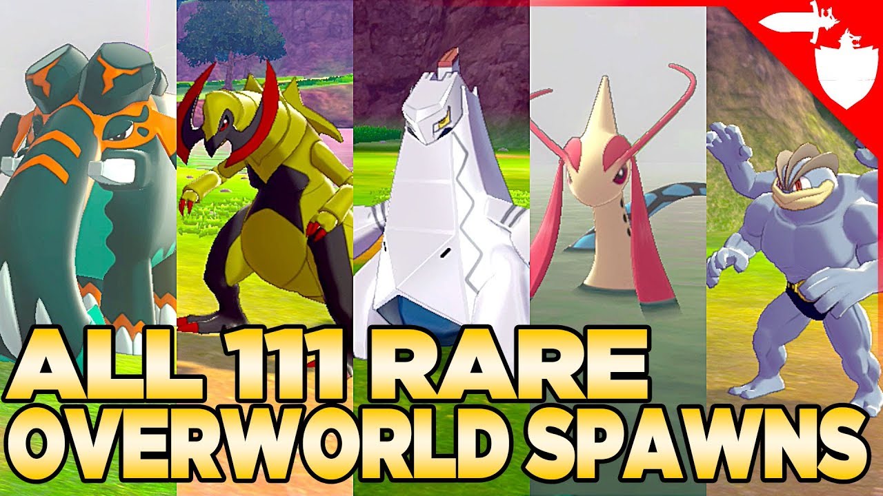 All 111 Rare Overworld Spawns in Pokemon Sword and Shield 