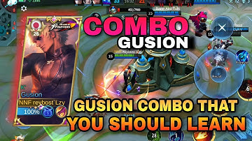 BEST USEFUL GUSION COMBO WHENYOU CHASE ENEMY!! | Gusion Tutorial