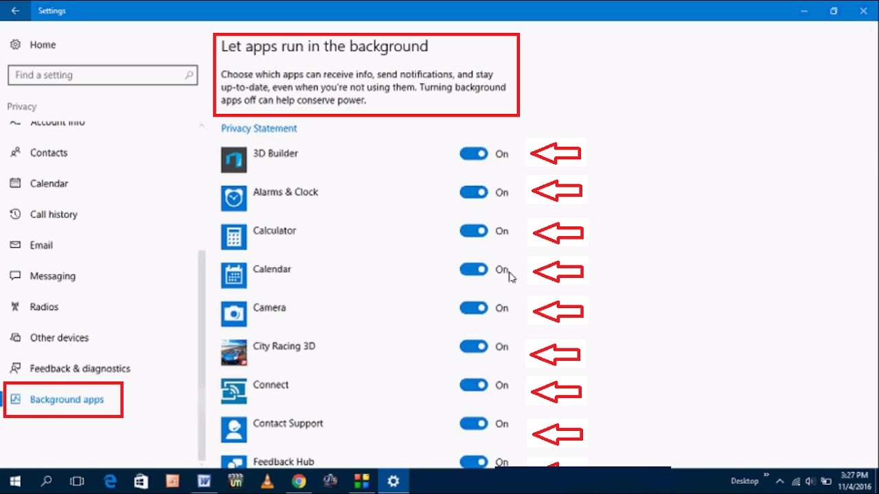 How To Find Turn Off Background Running Apps In Windows 10 PC YouTube
