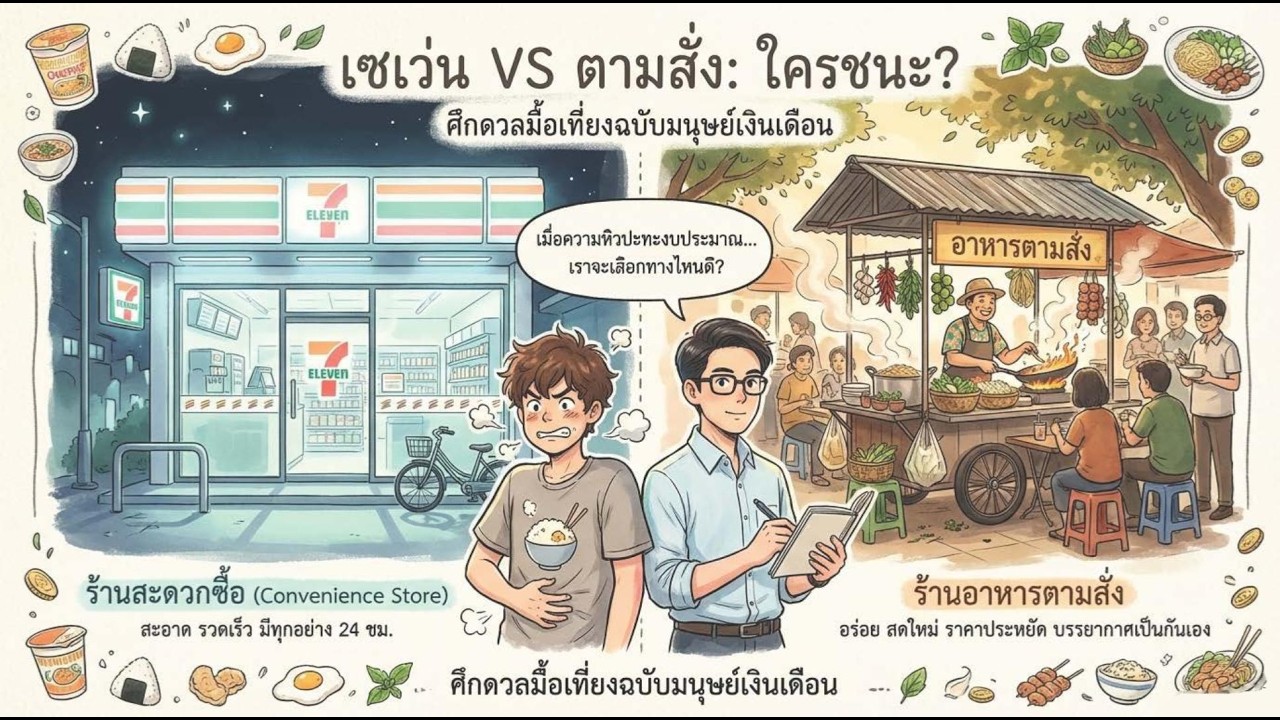 ข้าวเซเว่น vs ตามสั่ง เลือกแบบไหนคุ้มและสุขภาพดี