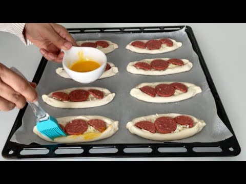 ABARTMIYORUM‼️5 DAKİKADA PİDE TARİFİ????Milföy Hamurundan Pratik Lezzetli Minik Pide Tarifi ✅