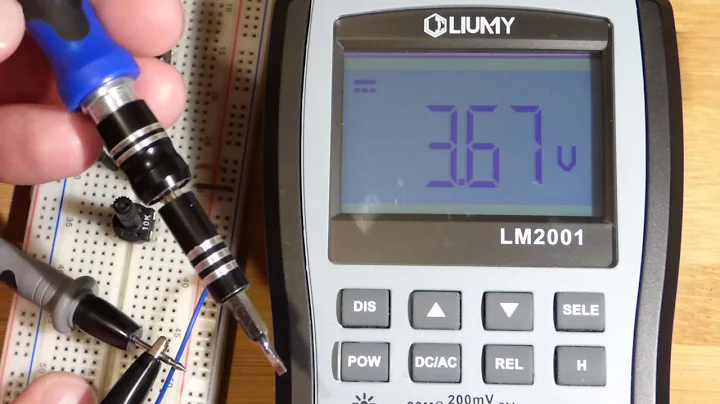 Step by step electronics circuit builds 8 var resistor trimpot trimmer potentiometer voltage divider
