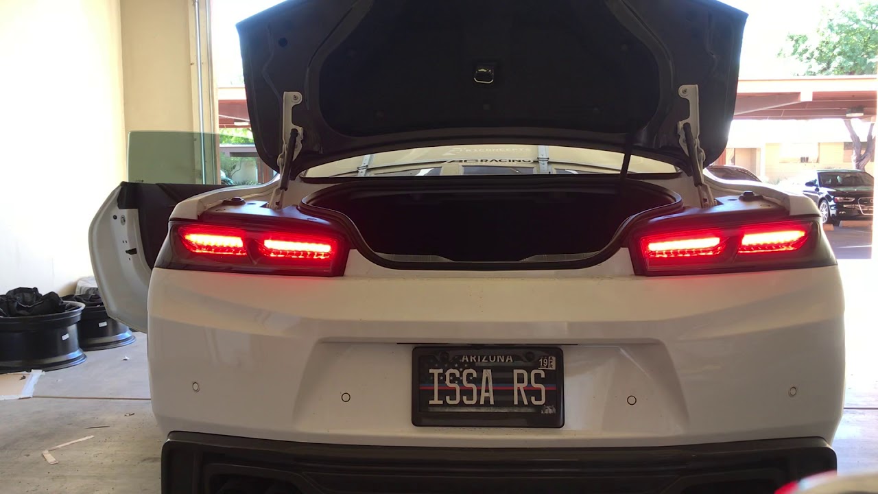 20162018 Camaro Sequential Tail lights YouTube