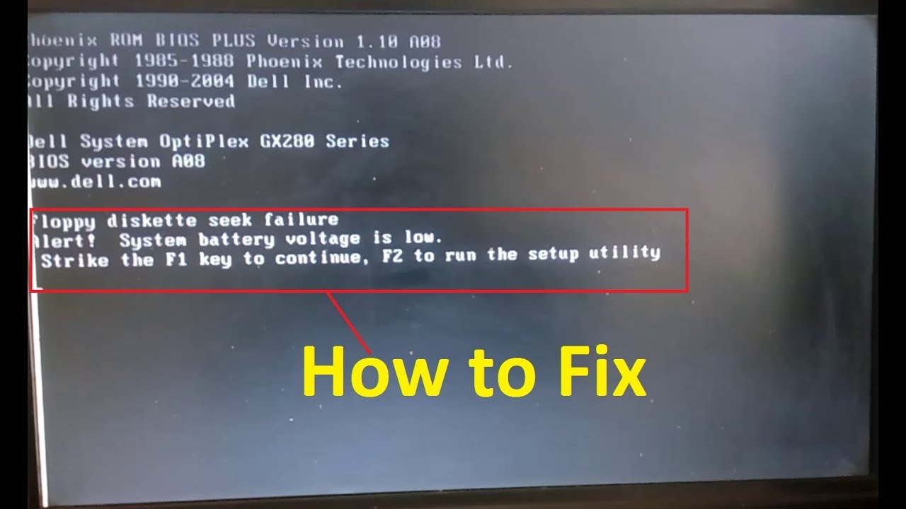 How To Solve System Battery Voltage Is Low Problem In Dell Pc