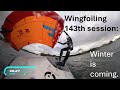 Wingfoiling 143th session autumn is coming