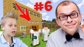 Survival with dad in Minecraft In Search of the Village with Pumpkin on the Head