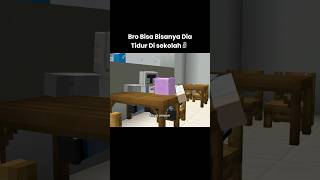 Rambut Pink Ketiduran Di kelas #minecraft #shorts