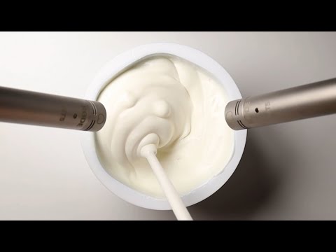 ASMR Very Satisfying Yogurt Triggers 적당히 꾸덕하고 잔잔하게 그릭요거트 휘젓는 소리