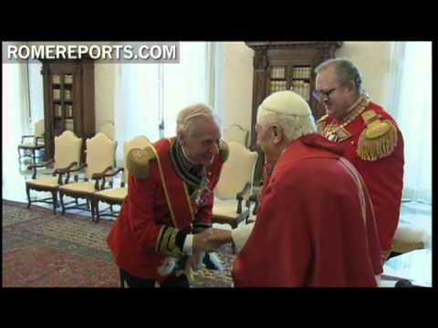 Benedicto XVI se rene con Fray Matthew Festing, Gr...