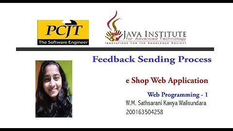 Web Project Task 36 | 1st year | Semester 01 | Java Institute | eShop web application