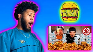 THIS SHOULD BE IMPOSSIBLE!! 10 Min MrBeast Burger Challenge DESTROYED! (REACTION)