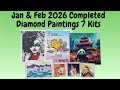 January February 2026 Completed Diamond Paintings 7 Kits