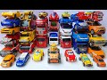 Different tobot robot car transformers dinosaur truck crane train bus transformation stop motion