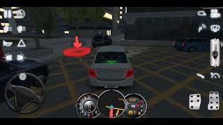 Driving school | White Dacia in UK sedan car at night - Android gameplay screenshot 2