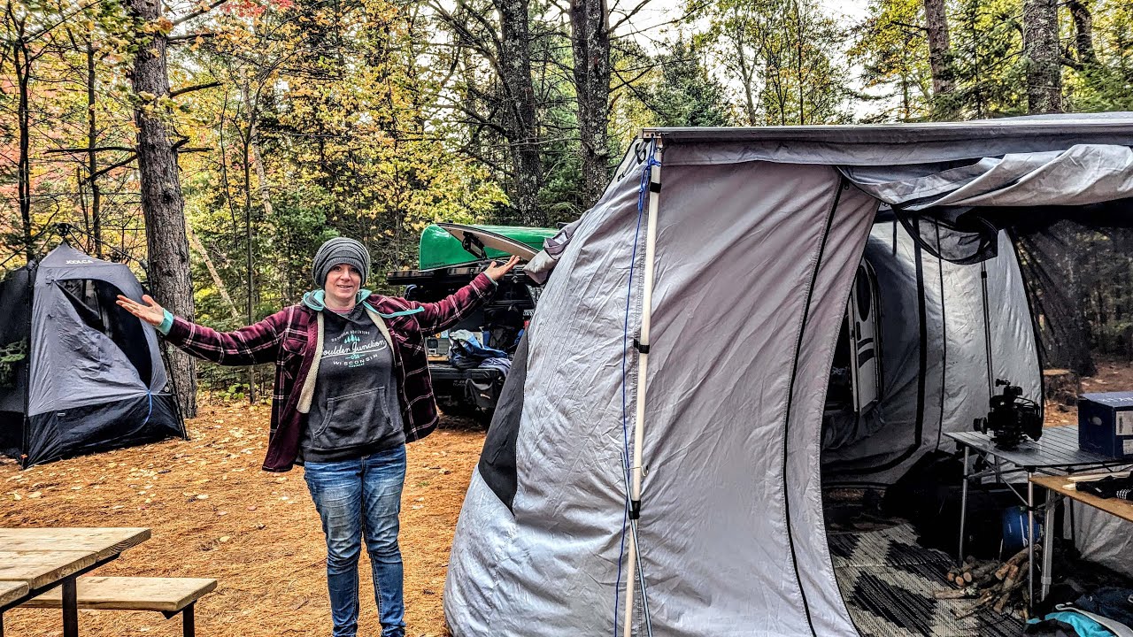 Autumn Vlog in Northern Wisconsin | NHAL State Forest | Sandy Beach