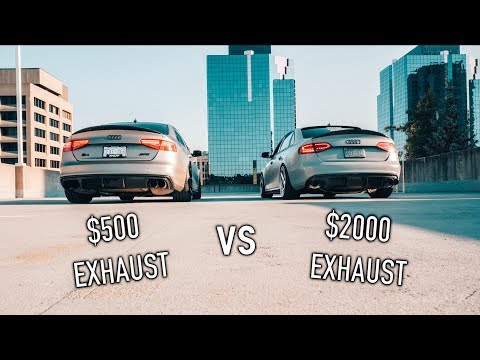 audi-s4-$500-custom-exhaust-vs-$2000-exhaust!