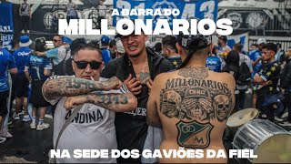 Comandos Azules do Millonarios na sede dos Gaviões da Fiel.