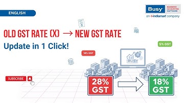 GST Rate Change?⚡ Update Item Master Instantly in BUSY | Fastest Way to Stay GST-Compliant | English