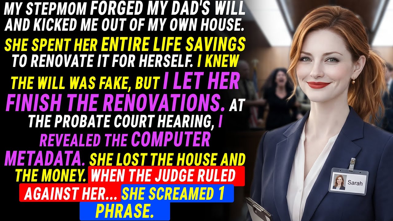 Step-mom hid Dad's $500k Will. 