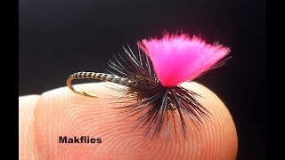 Fly Tying a Stripped Quill Klinkhammer Dry Fly by Mak