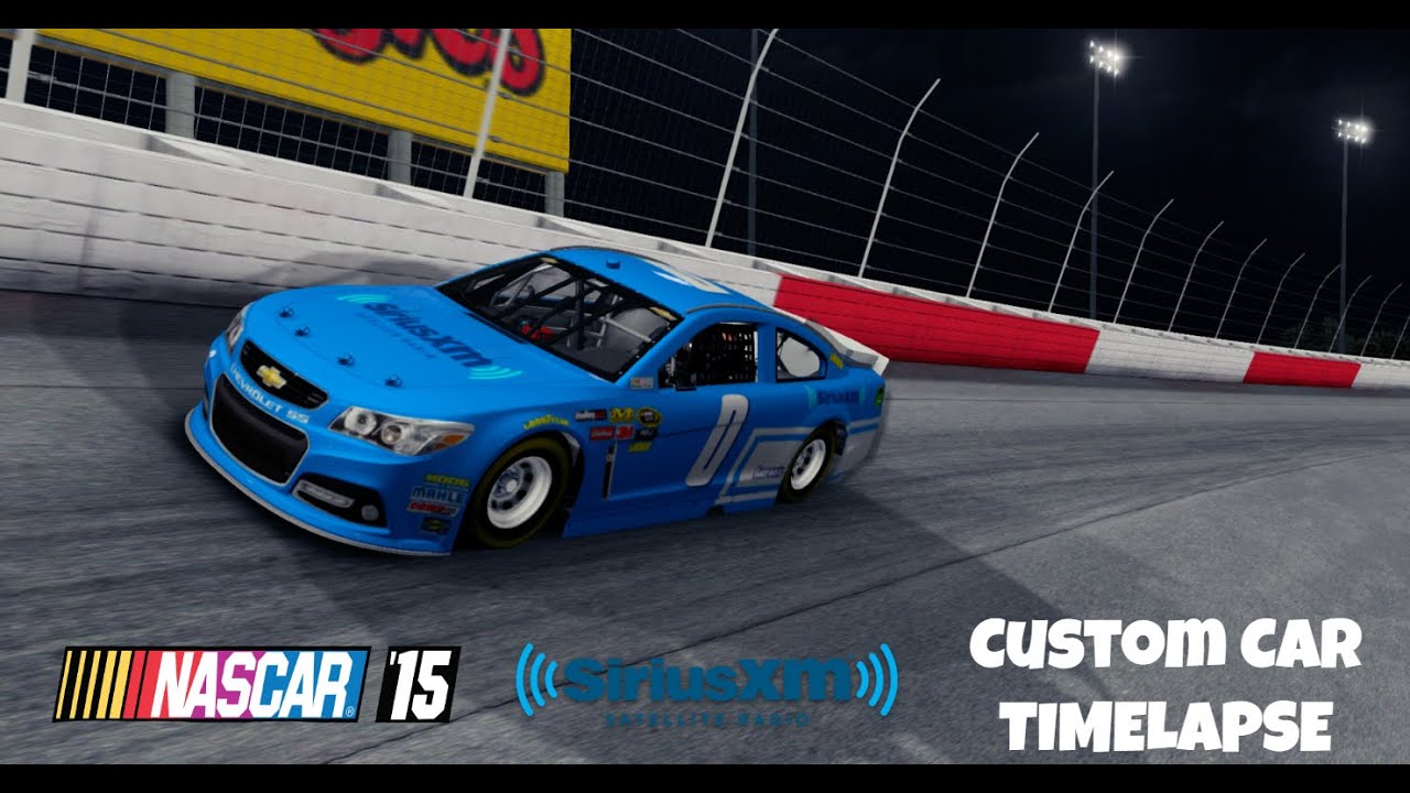 Nascar '15 Custom Car Timelapse // SiriusXM