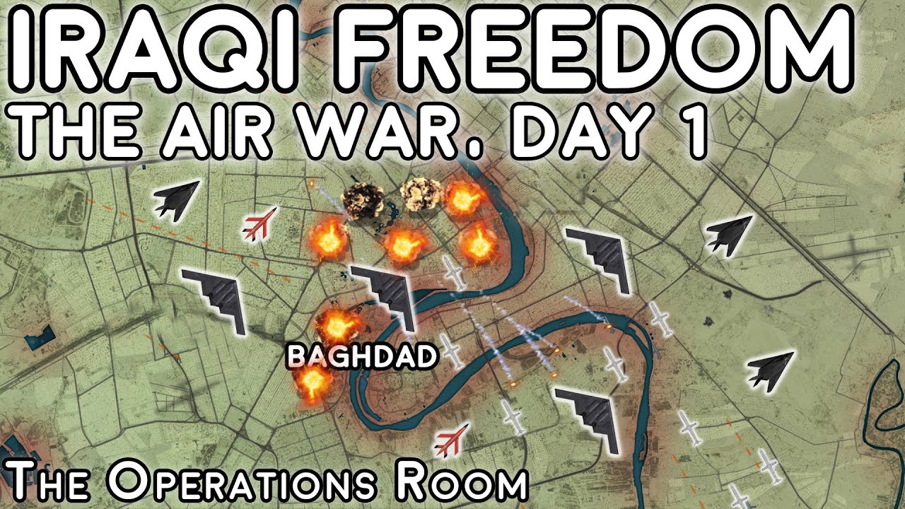 Operation Iraqi Freedom - The Air War, Day 1 - Animated