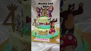 Masha and Bear Theme Cake #mashaandbear #cake #views #trending