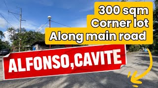 NOV-962-26 Residential lot 300 sqm corner along main road Alfonso, cavite