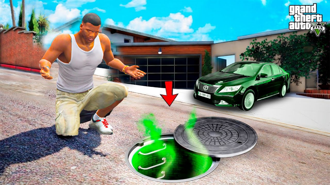 ФРАНКЛИН ҮЙІНІҢ АЛДЫНАН ҚҰПИЯ ТУННЕЛ ТАПТЫ (GTA V)